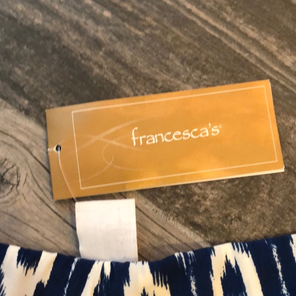 NWT blue and cream Francescas dress - Picture 3 of 6